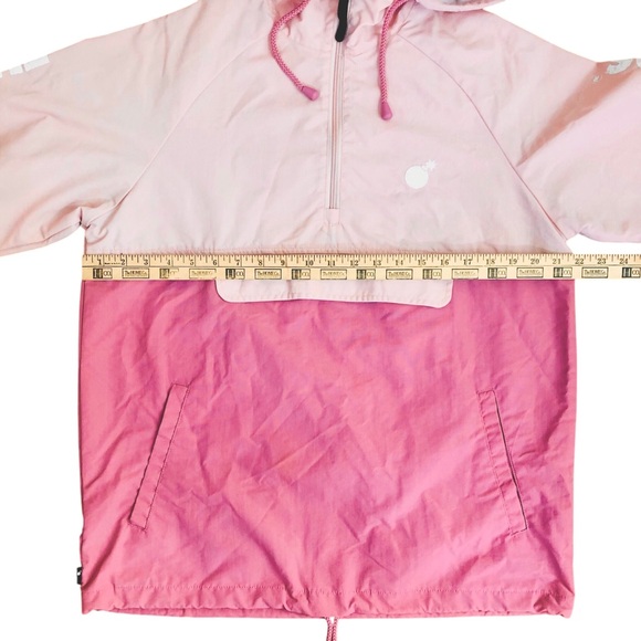 The Hundreds Dell 2 Anorak Jacket Windbreaker Nylon Pink Streetwear Size Medium - Picture 14 of 15